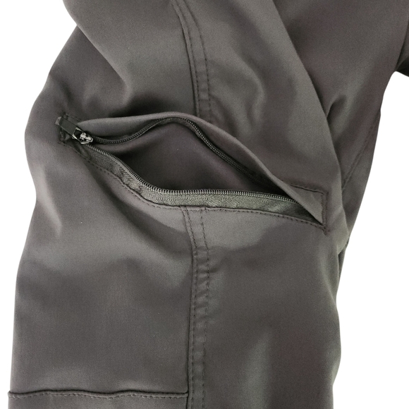 PRANA Men’s Cropped Hiking Pants – Technical Outdoor Utility dark grey  m - Picture 3 of 15